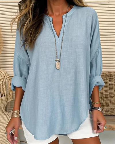 Alicia® | Linen Cotton Shirt In A Loose Fit