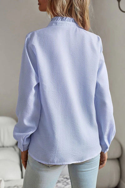 Amalric® | Women'S Ruffle Blouse Stripes