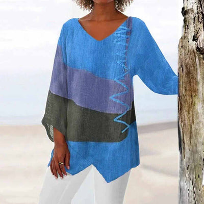 Laila® | Elegant Tricolor Shirt