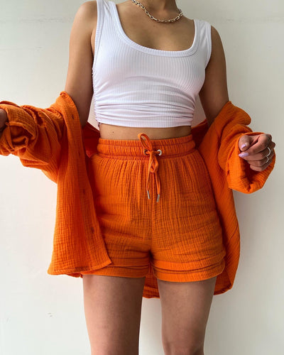 Amparo® | Fresh shirt and shorts set