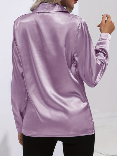 Luz® | Elegant satin blouse