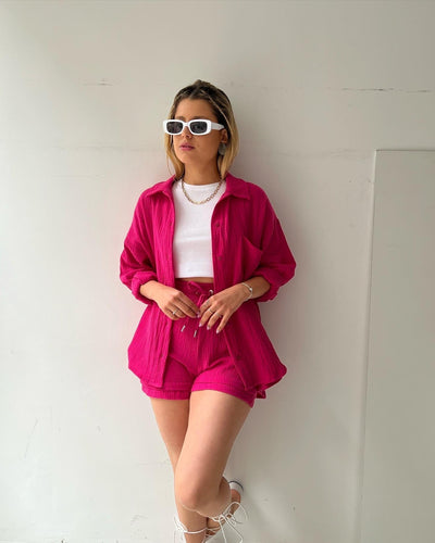 Amparo® | Fresh shirt and shorts set