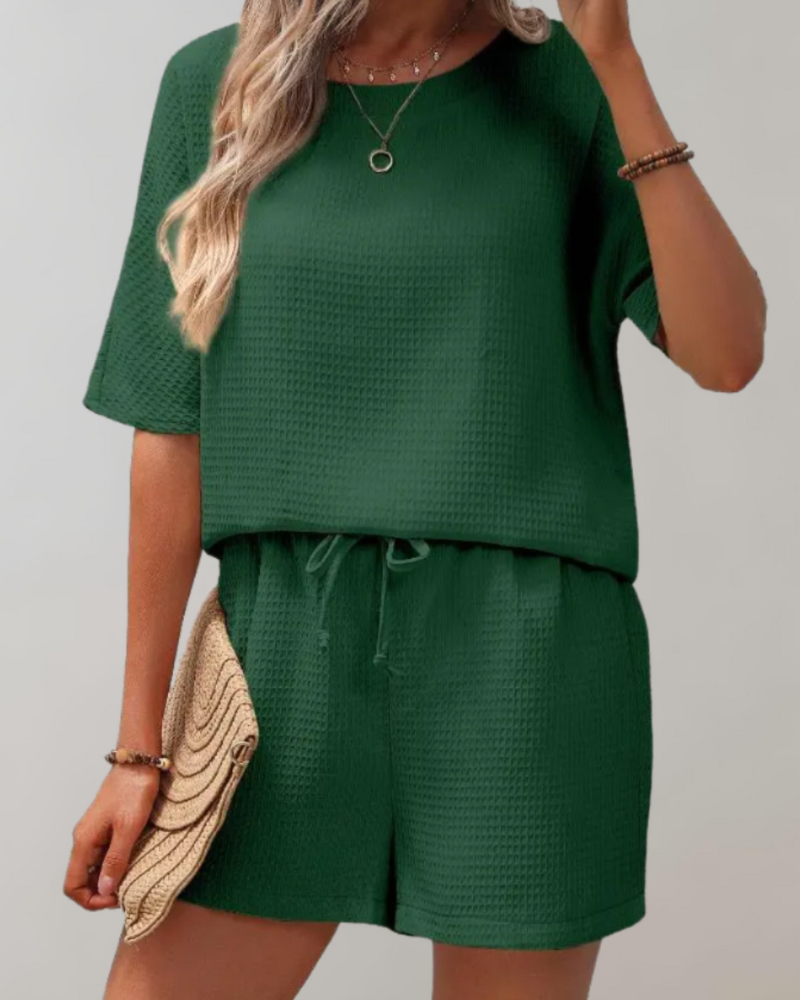 Ariadna® | Casual shirt and shorts set