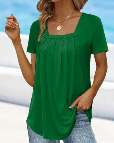 Adalyn® | Casual Square Neck Shirt