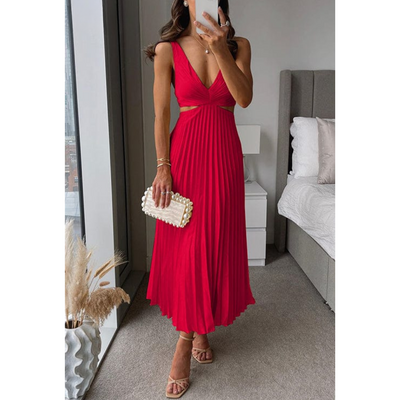 Madison® | Catarina L pleated dress with neckline