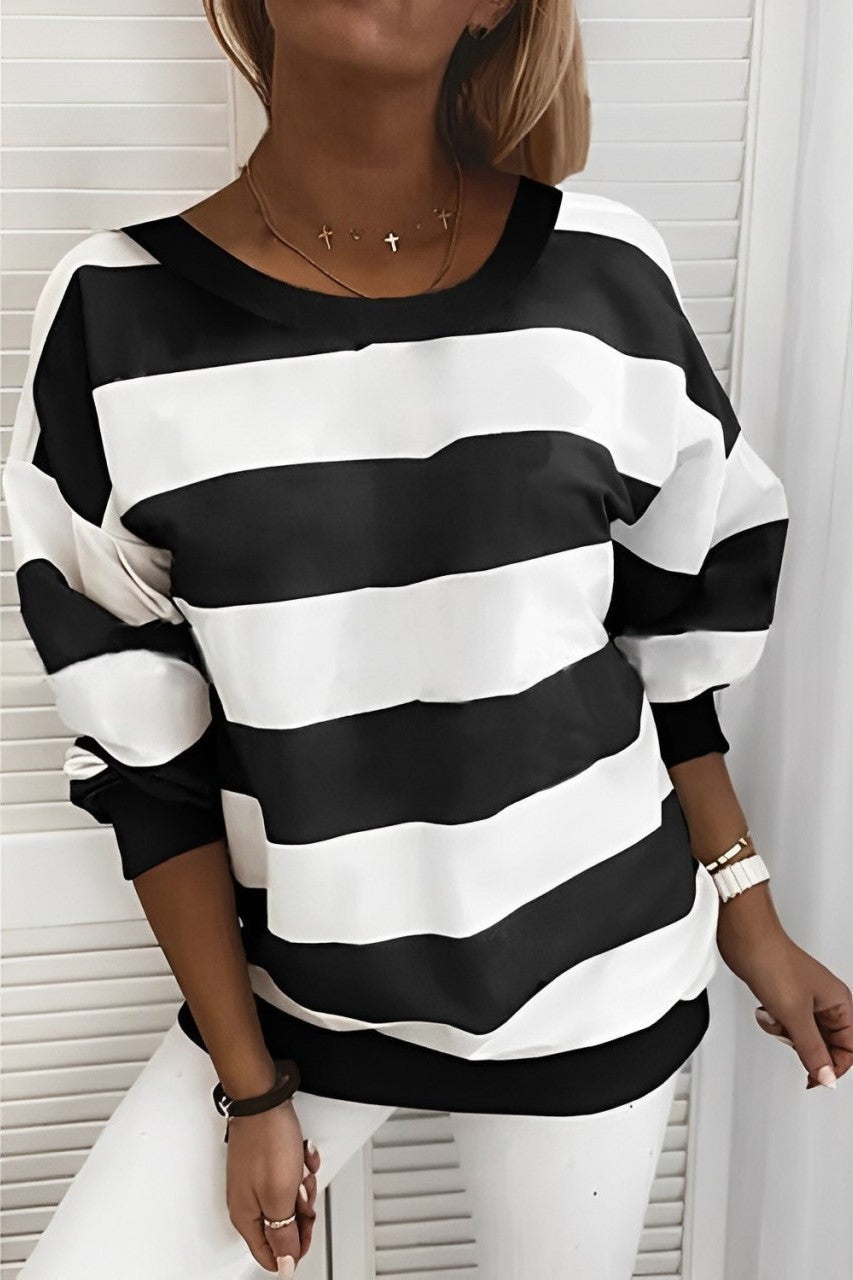 Hana® | Loose, striped shirt