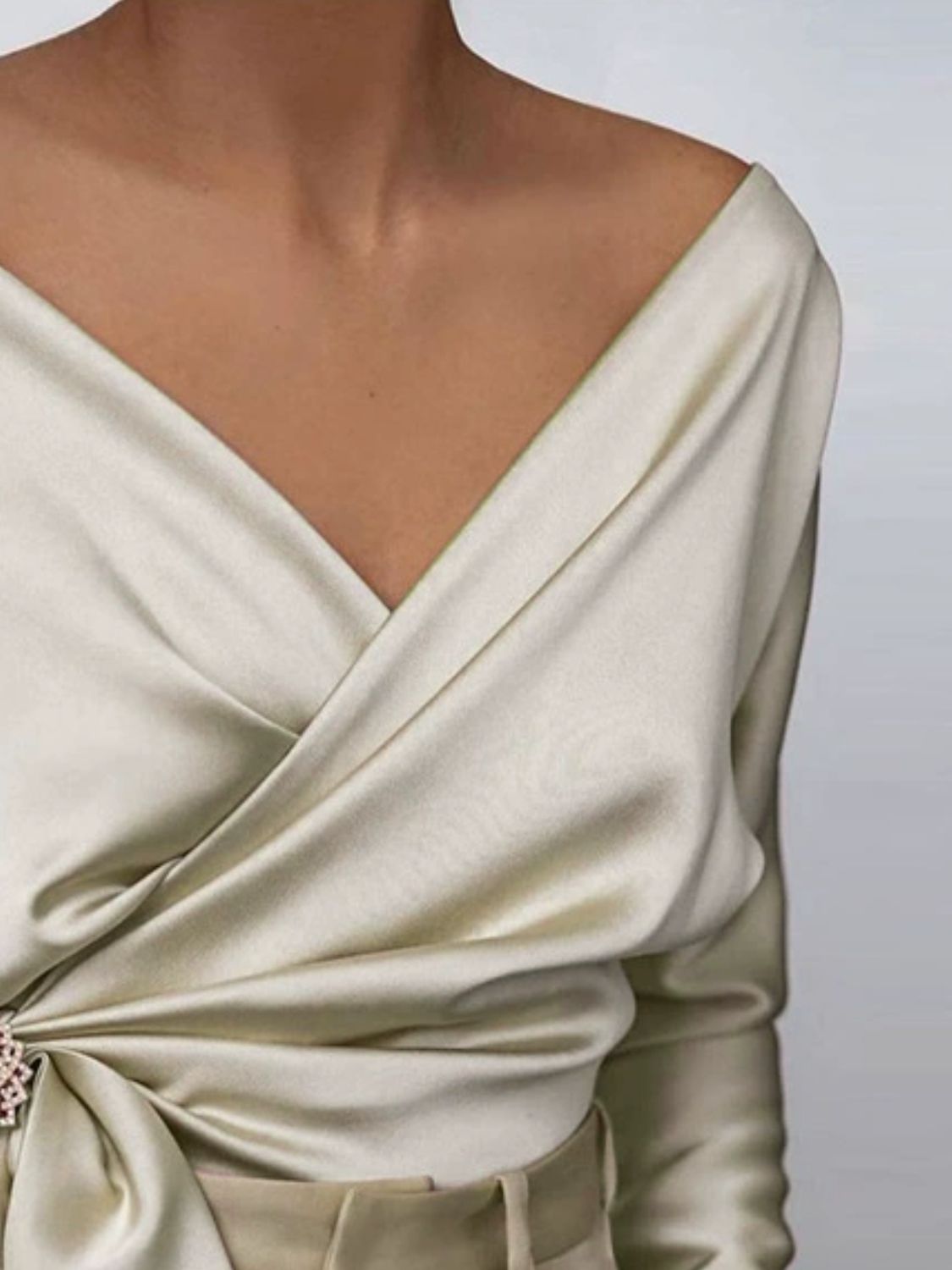 Victoria® | Long sleeve blouse in a surplice
