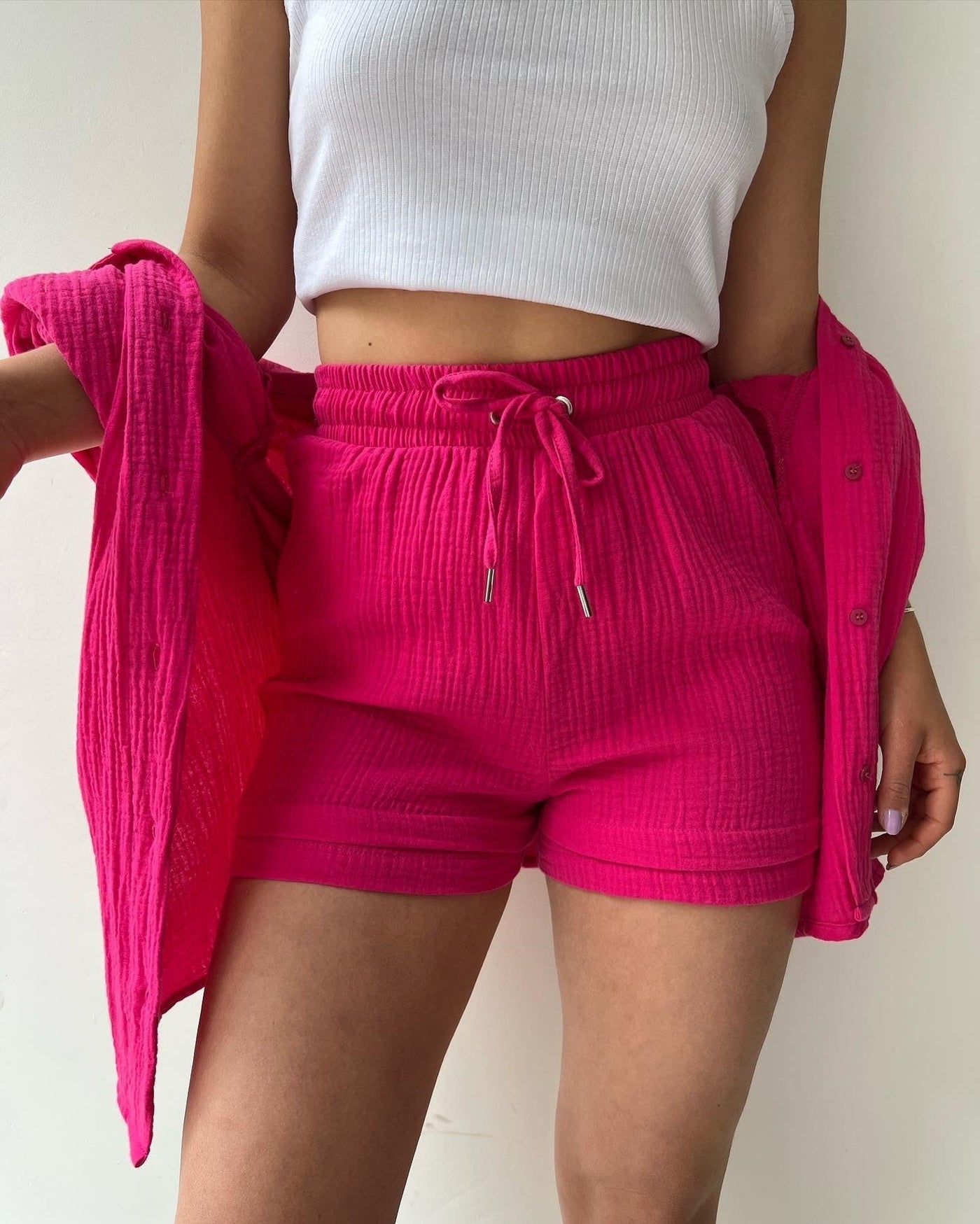 Amparo® | Fresh shirt and shorts set