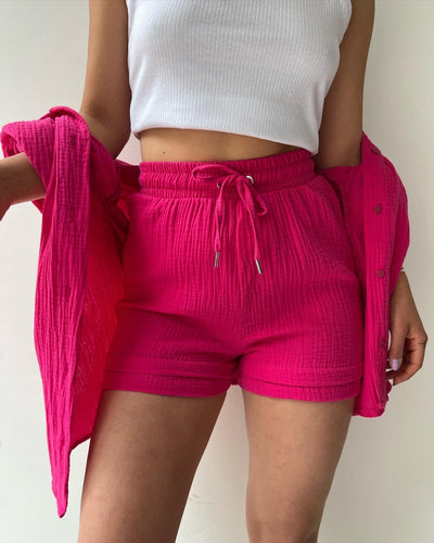 Amparo® | Fresh shirt and shorts set
