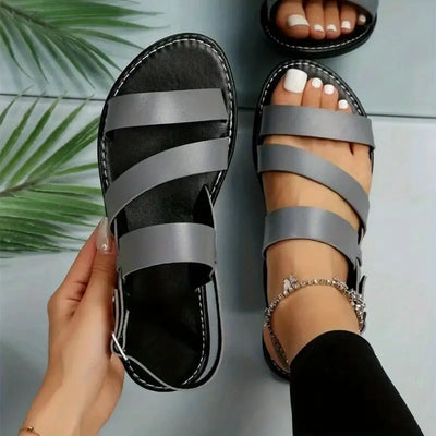 Tori® | Ankle Strap Beach Flats Sandals