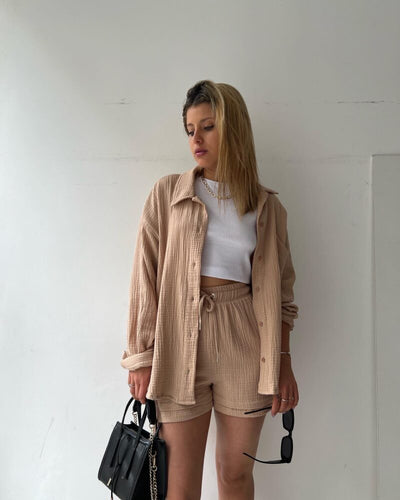 Amparo® | Fresh shirt and shorts set