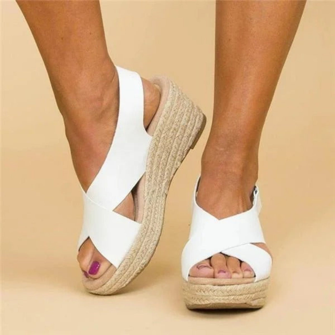 Georgina® | Wedge sandals for women with cross straps