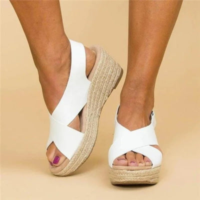 Georgina® | Wedge sandals for women with cross straps