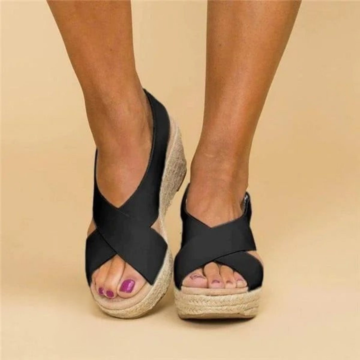 Georgina® | Wedge sandals for women with cross straps