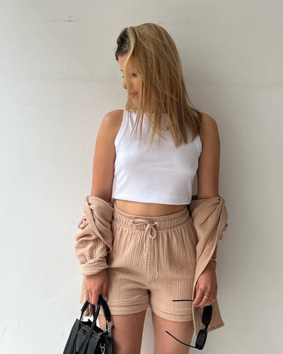 Amparo® | Fresh shirt and shorts set
