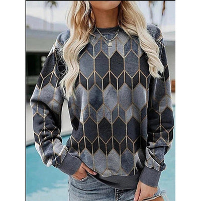 Katia® | Geometric casual sweatshirt