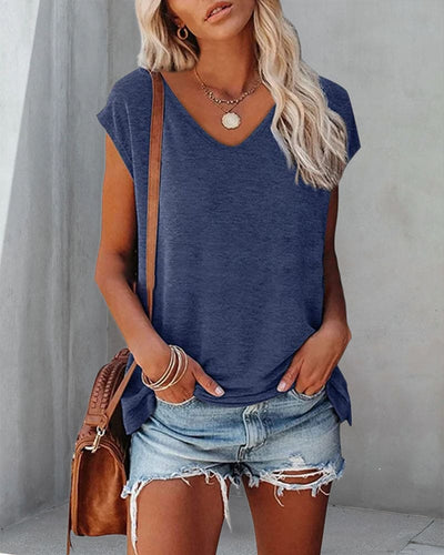 Tess® | Comfortable Casual V-Neck T-Shirt