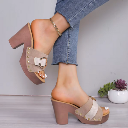 Brisa® | Open toe sandals with a high heel