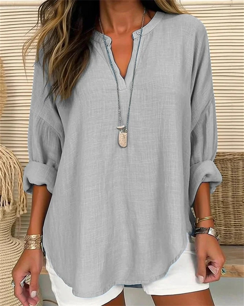 Alicia® | Linen Cotton Shirt In A Loose Fit