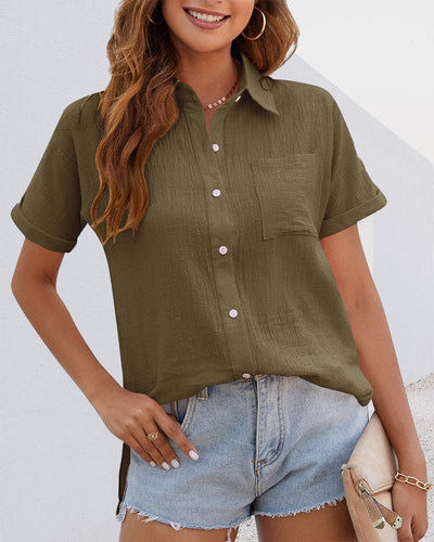 Madeline® | Elegant Short Sleeve Polo Shirt