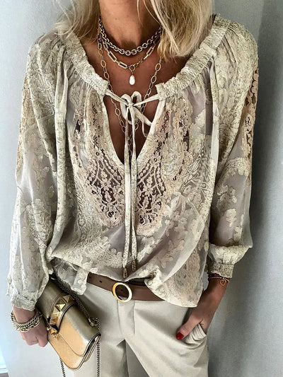 Trinidad® | Long Sleeve Blouse With Lace Details