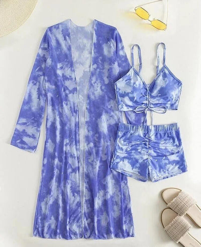 Olivia® | 3 in 1 bikini top + pants + kimono