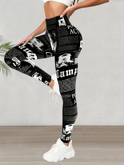 Adara® | Paper print leggings