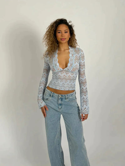 Vittoria® | Modern Fashion Lace Top Blouse