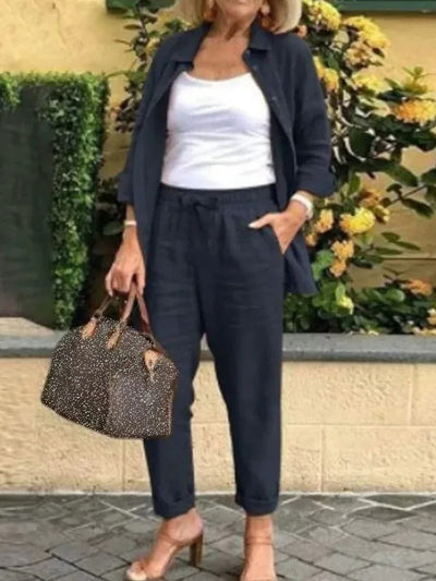 Aranza® | Set of trousers and long-sleeved shirt