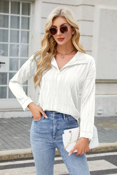 Ana® | Structured, long-sleeved blouse with a collar