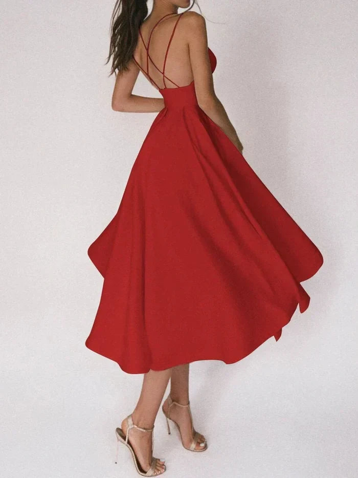 Macarena® | Elegant Dress With V-Neck And Straps