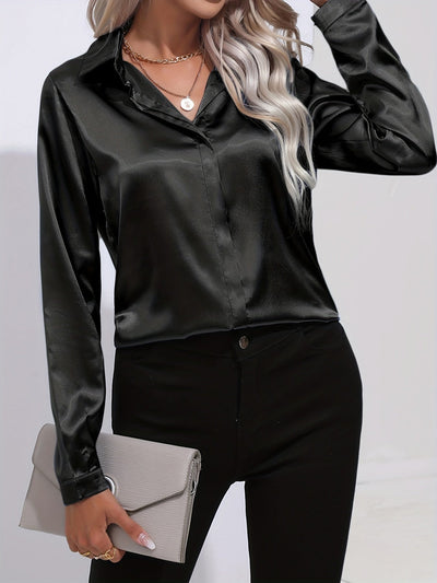 Luz® | Elegant satin blouse