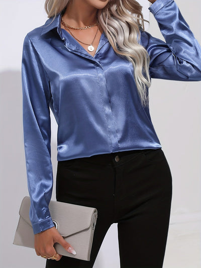 Luz® | Elegant satin blouse
