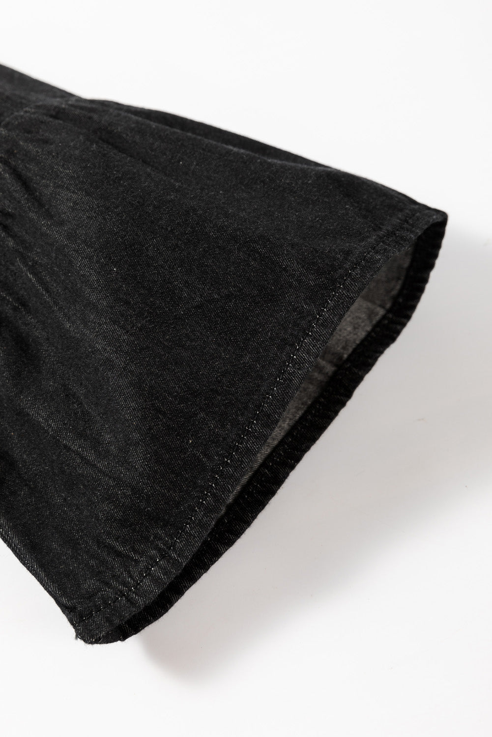 Sol® | Denim dress with notched three-quarter sleeves