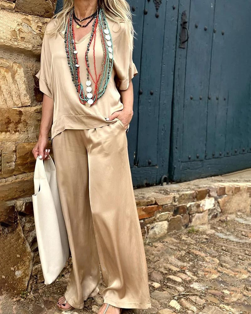 Adriana® | Elegance blouse & pants set