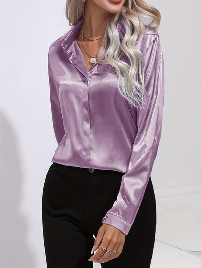 Luz® | Elegant satin blouse