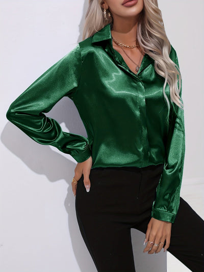 Luz® | Elegant satin blouse