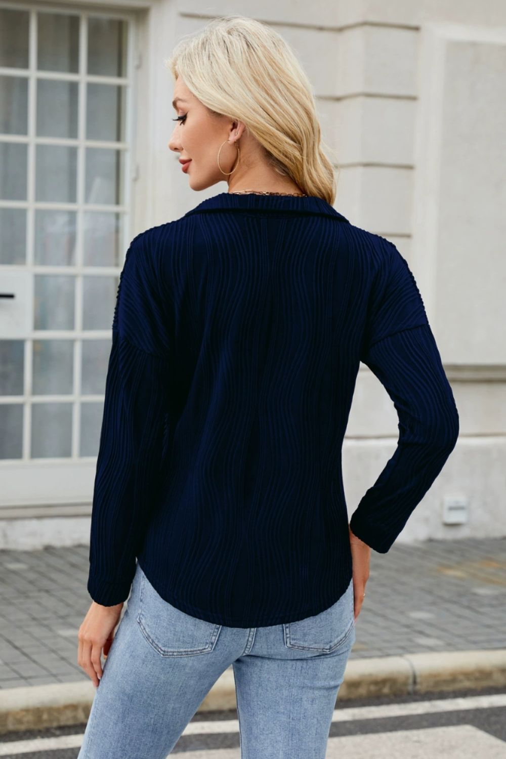 Ana® | Structured, long-sleeved blouse with a collar