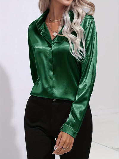 Luz® | Elegant satin blouse