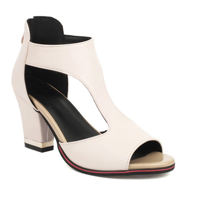 Petra® | Orthopedic leather sandals with heels