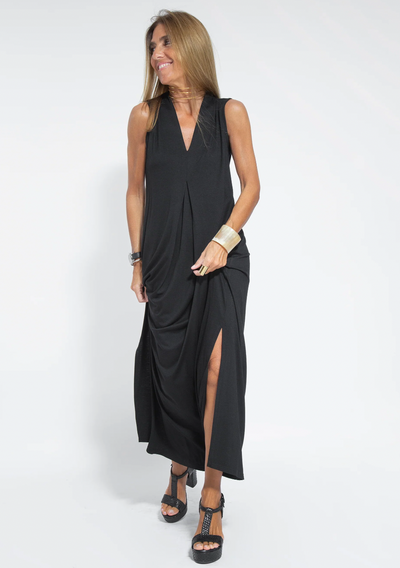 Mabel® | Long Slimming Dress And Vest Set
