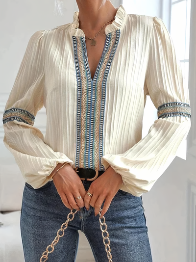Alphonsine® | Stunning V-Neck Blouse