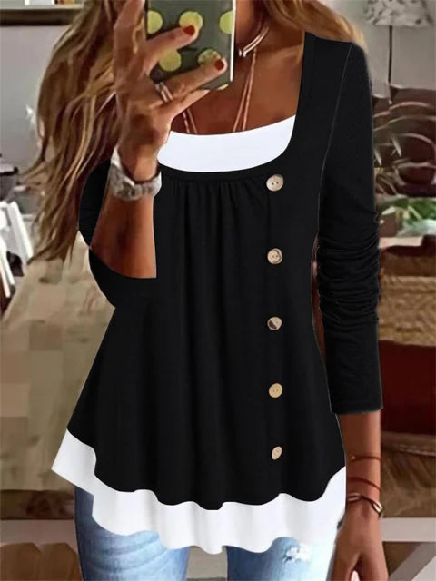 Alani® | Women'S Leisure Ruffle Shirt With Long Sleeves. Stylish
