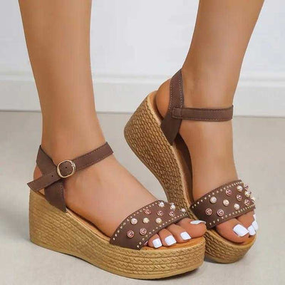 Sharon® | Chic Women Sandals Buckle Wedge
