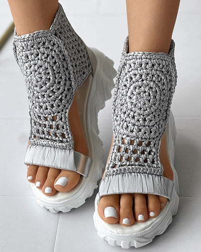 Juana® | Stylish Crochet Wedge Sandals For Women
