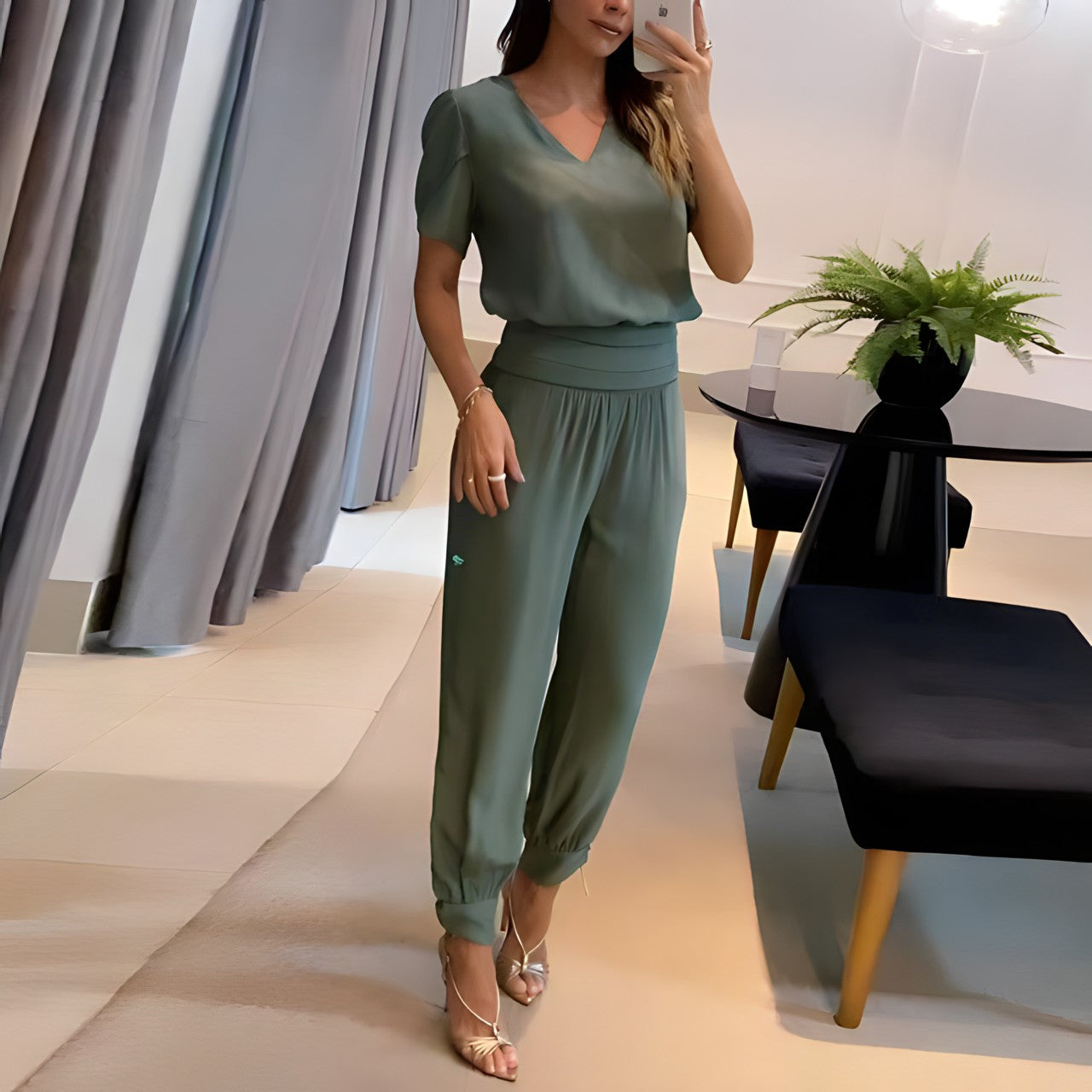 Zulema® | Fashionable Blouse And Pants Set