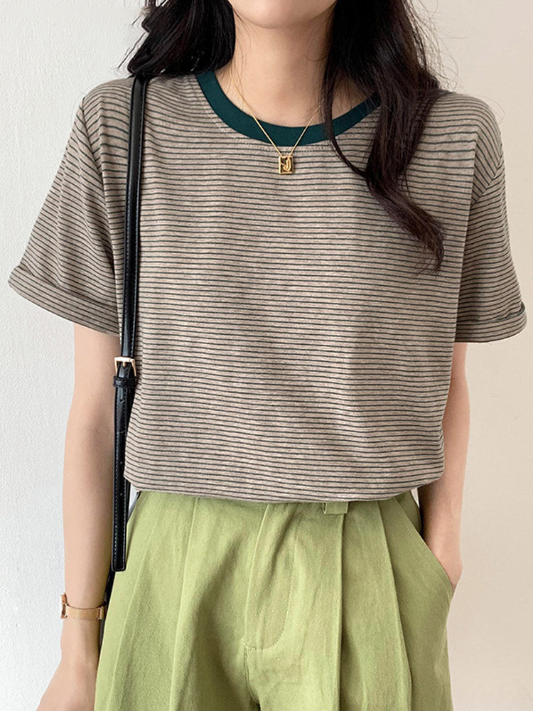 Angela® | Chloé Thin Stripes T-shirt