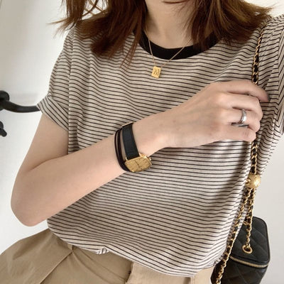 Angela® | Chloé Thin Stripes T-shirt