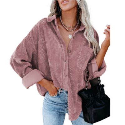 Zahira® | Stylish Oversize Blouse With Button Placket