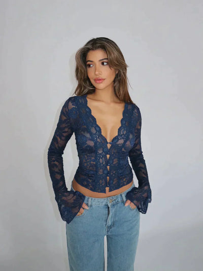 Vittoria® | Modern Fashion Lace Top Blouse